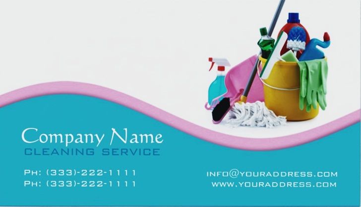 Cleaning Services Business Card Samples