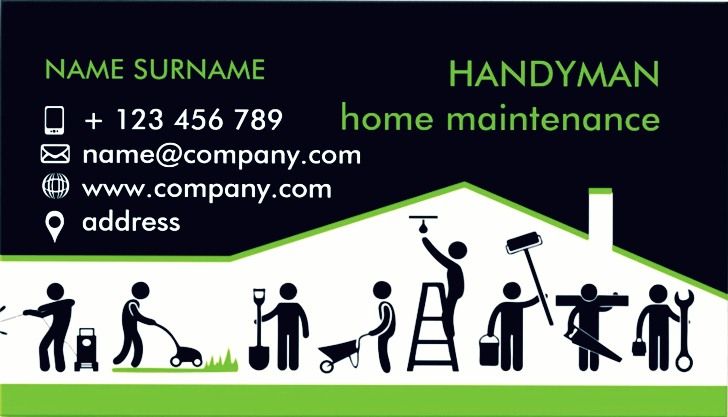 Handyman Business Cards Templates EmetOnlineBlog