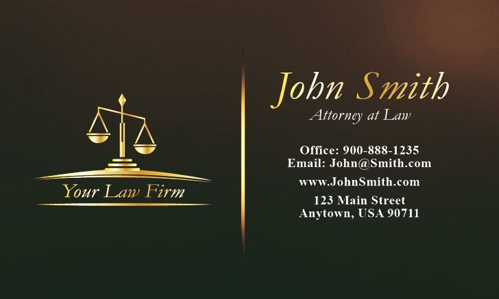 Legal Business Cards Templates Free