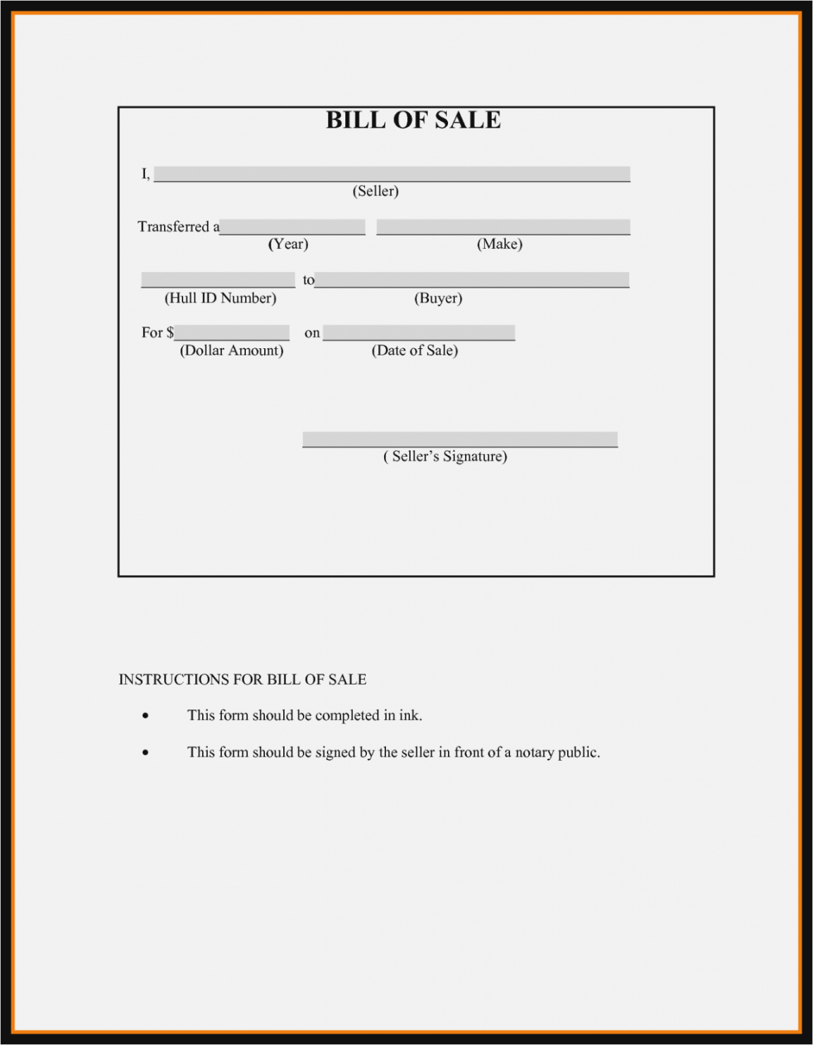 Boat Sale Receipt Template EmetOnlineBlog