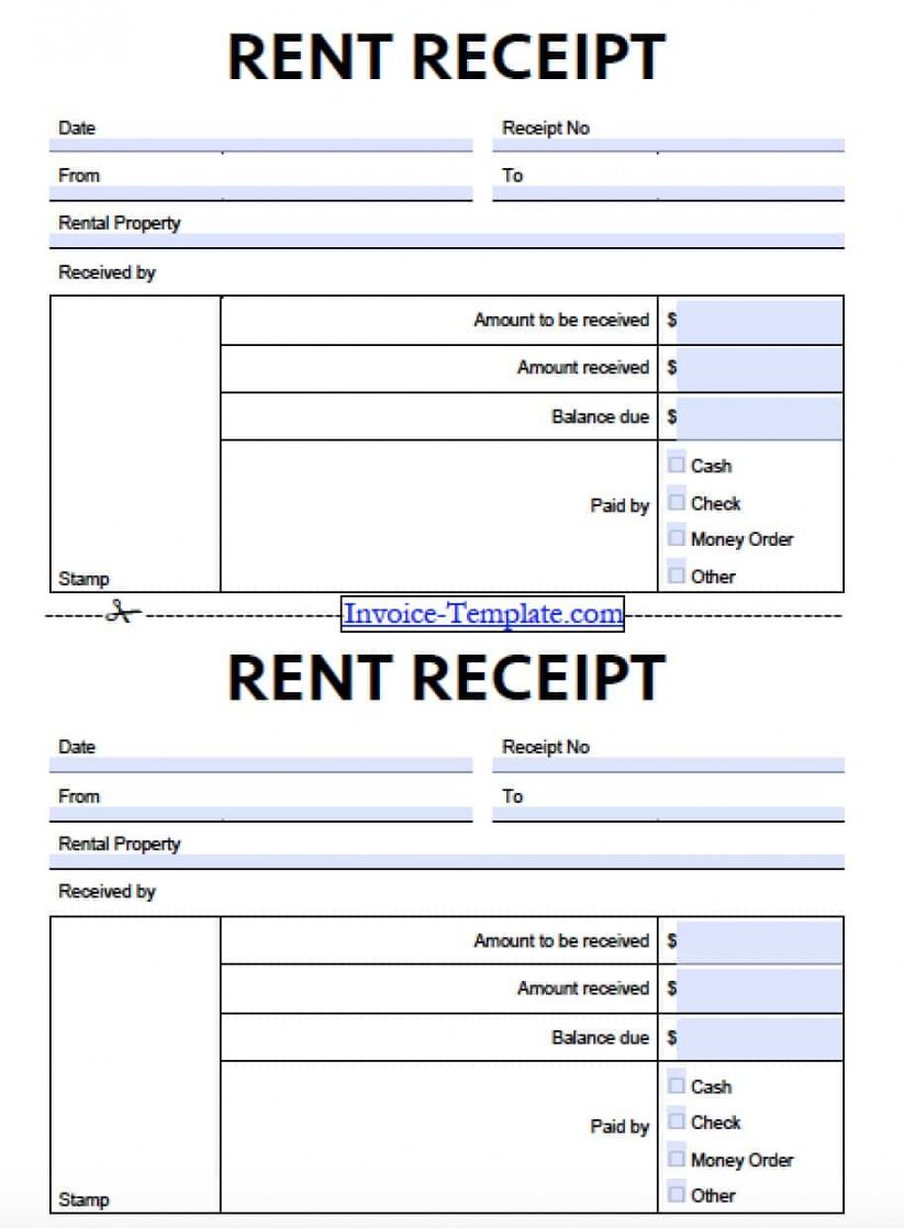 Rent Receipt Templates For Word