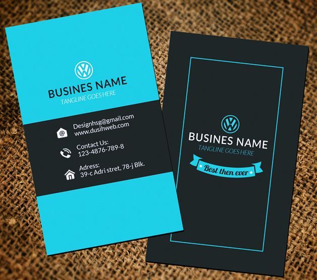 vertical business card design free