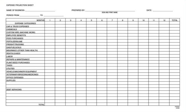 free small business expenses template