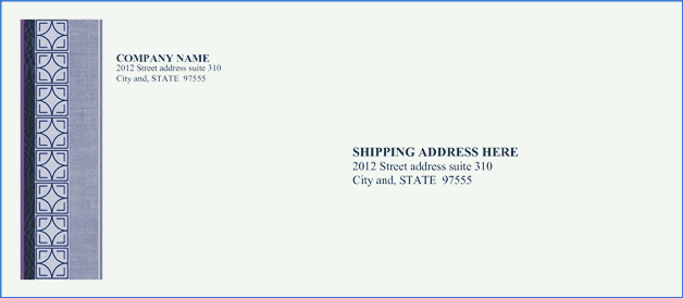 free standard business envelope template