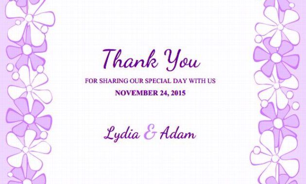 free wedding thank you card template