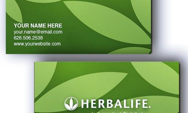 herbalife business card templates free