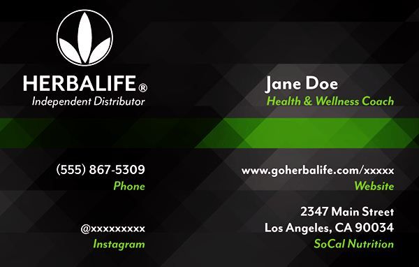 herbalife logo for business cards