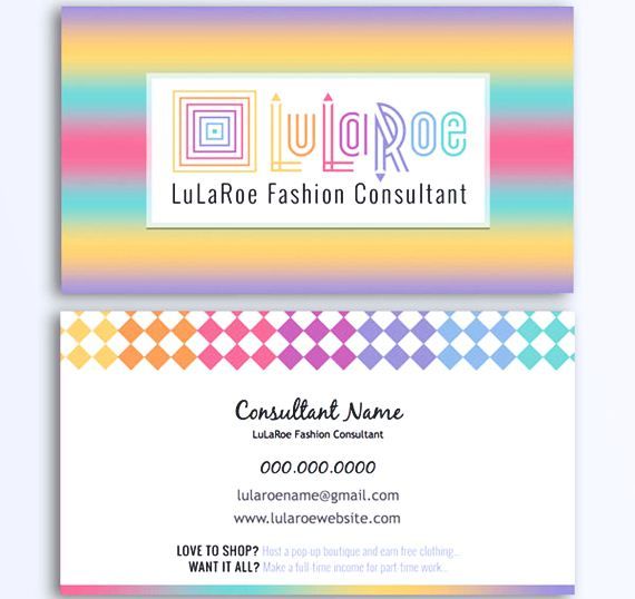 lularoe approved business cards