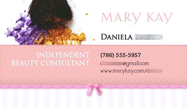 mary kay business card examples