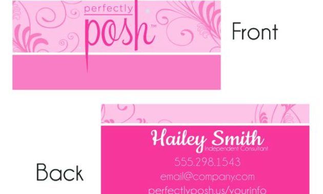 perfectly posh business card template