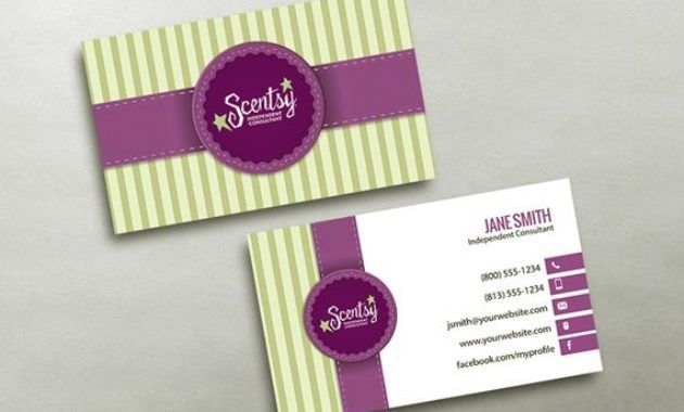 free scentsy business card template