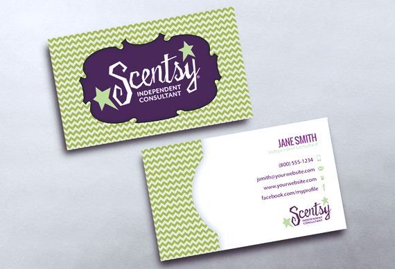 scentsy business card template free