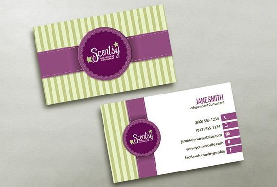 free scentsy business card template 