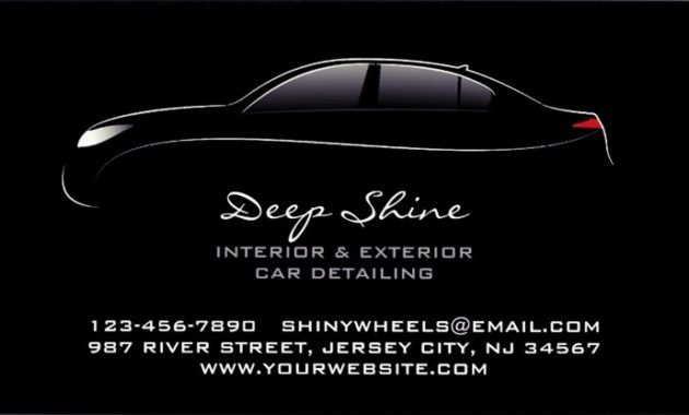 auto detailing business cards templates