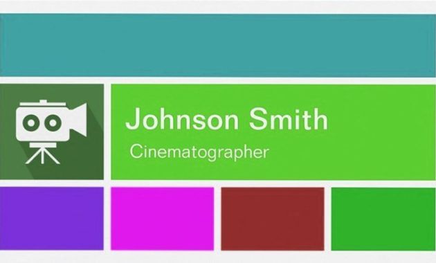 unique cinematographer business cards