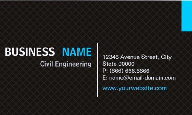 civil engineering business cards