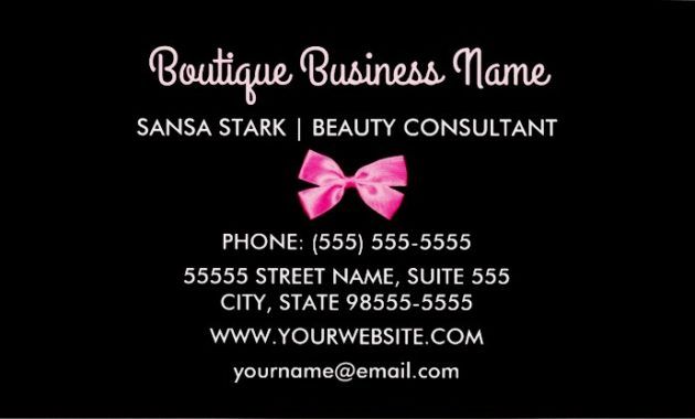 clothing boutique business cards templates