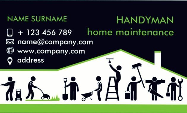 handyman business cards templates free