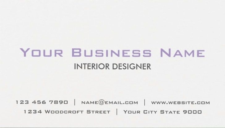 interior design business cards templates