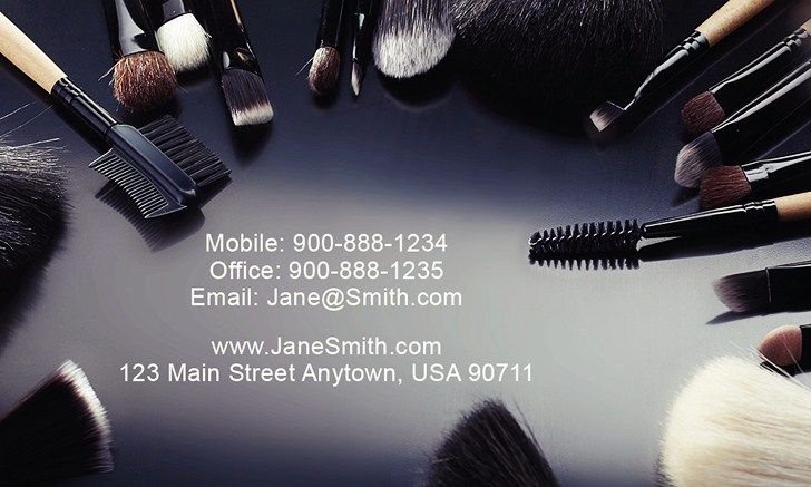 makeup artist business cards templates free