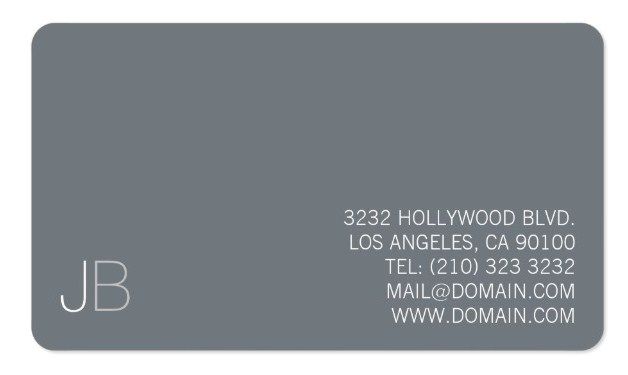 minimalist business card design template