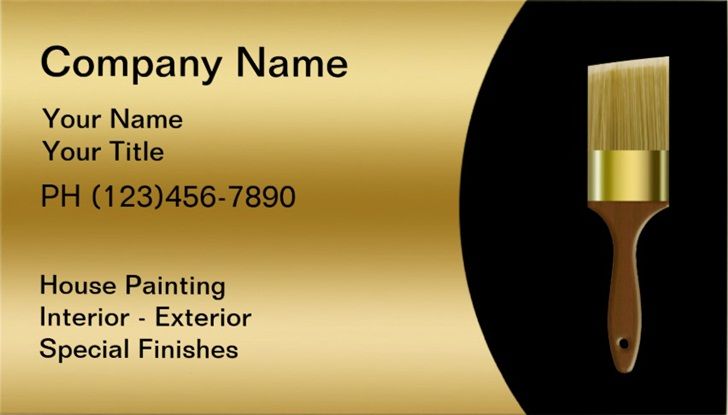 painting company business cards