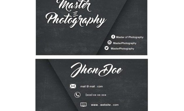 photography business cards templates