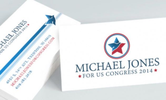 political campaign business cards ideas