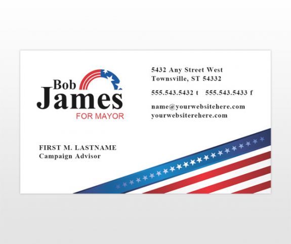 political campaign business cards templates