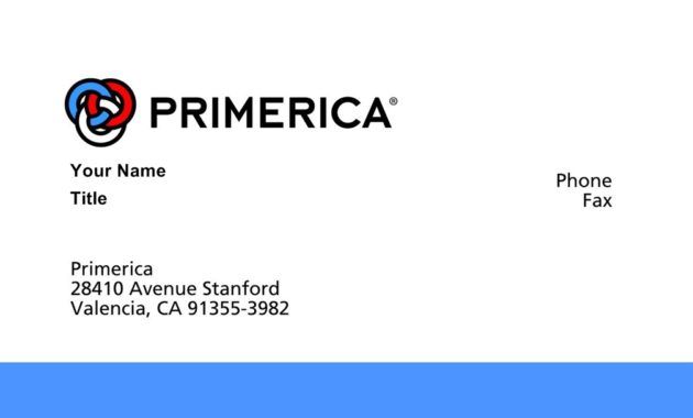 primerica business cards
