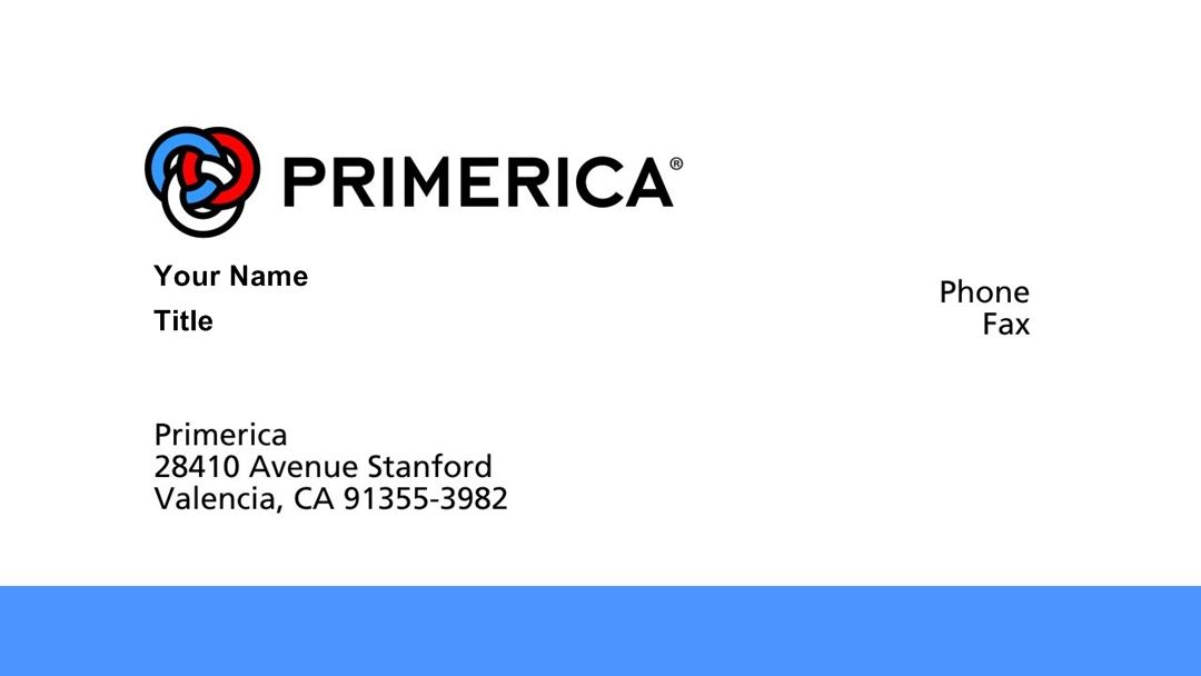 primerica business cards