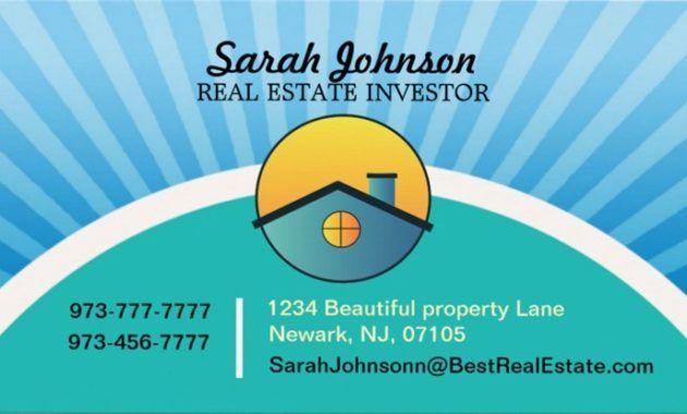 real estate investor business cards examples
