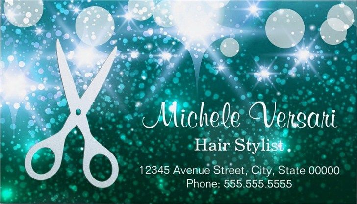 unique hair stylist business cards templates