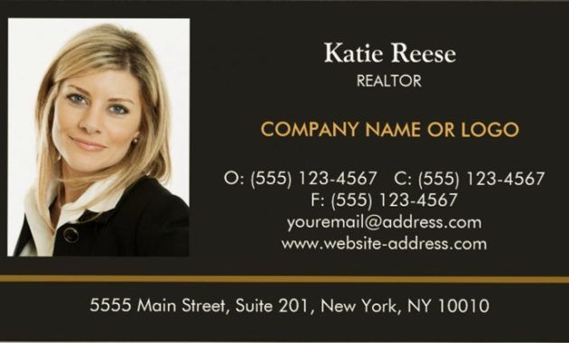 sample realtor business cards