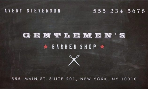 barbershop business cards templates