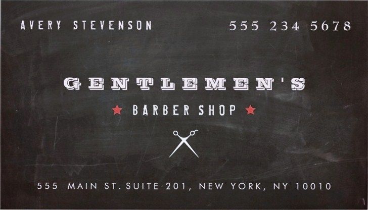 barbershop business cards templates