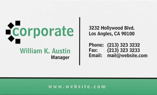 best corporate business cards templates