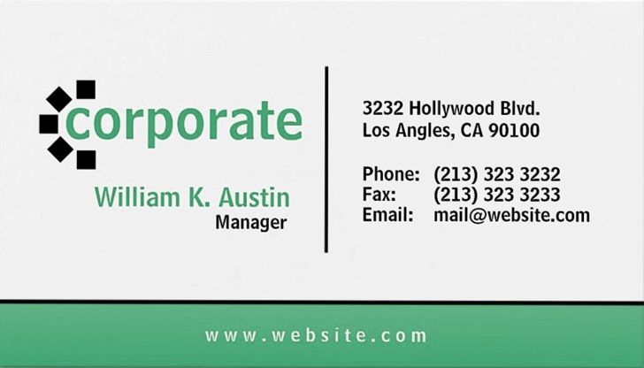 best corporate business cards templates