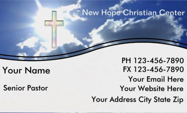 sample pastor business cards templates