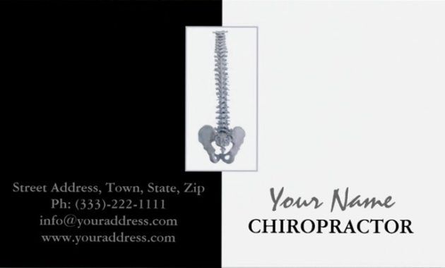 unique chiropractic business cards templates