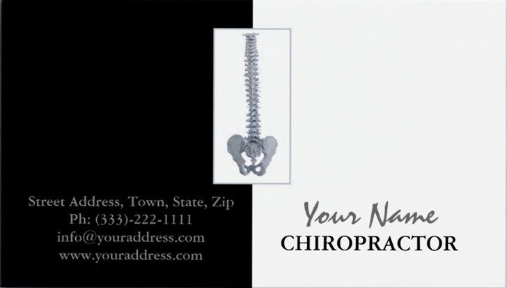 unique chiropractic business cards templates