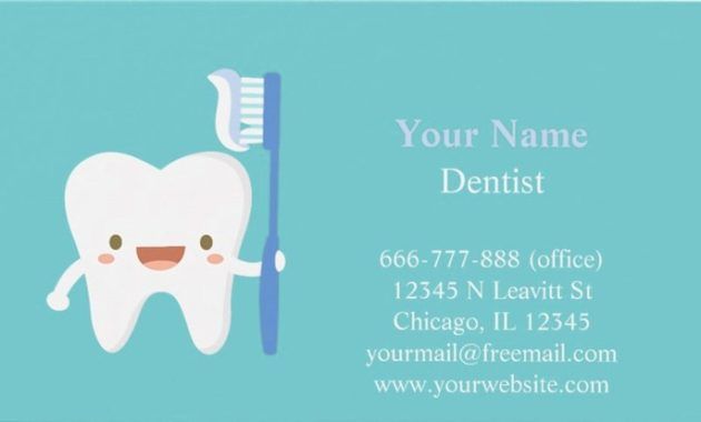 unique dental business cards templates