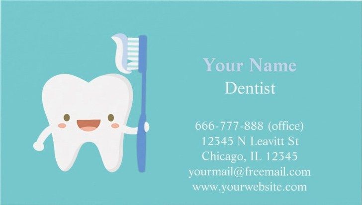 unique dental business cards templates