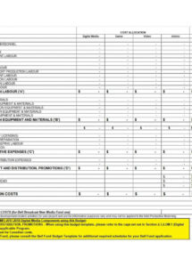 33 free film budget templates (excel word)  template lab film production quotation template doc