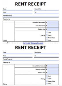 editable format for rent receipt bill lading samples free monthly landlord rent receipt templates pdf