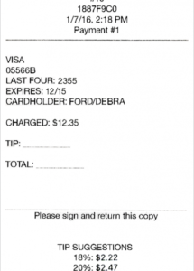 editable receipt format settings  ambur support restaurant credit card receipt template sample