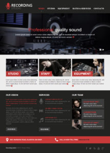 free recording studio responsive website template 46915 recording studio quotation template doc
