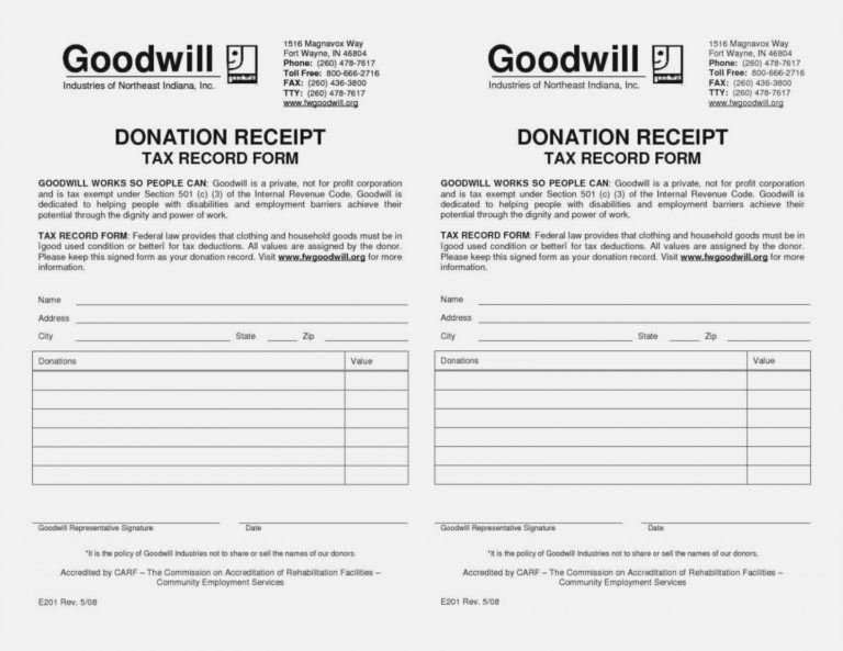 Free Salvation Army Donation Receipt Template Download 14 Awesome ...