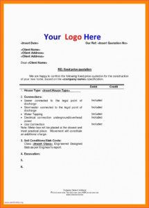 free sample quotation letter format pdf new covering letter format for swimming pool quotation templates pdf
