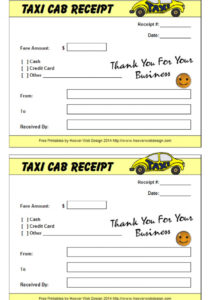 printable 16+ free taxi receipt templates  make your taxi receipts easily taxi receipt template sample
